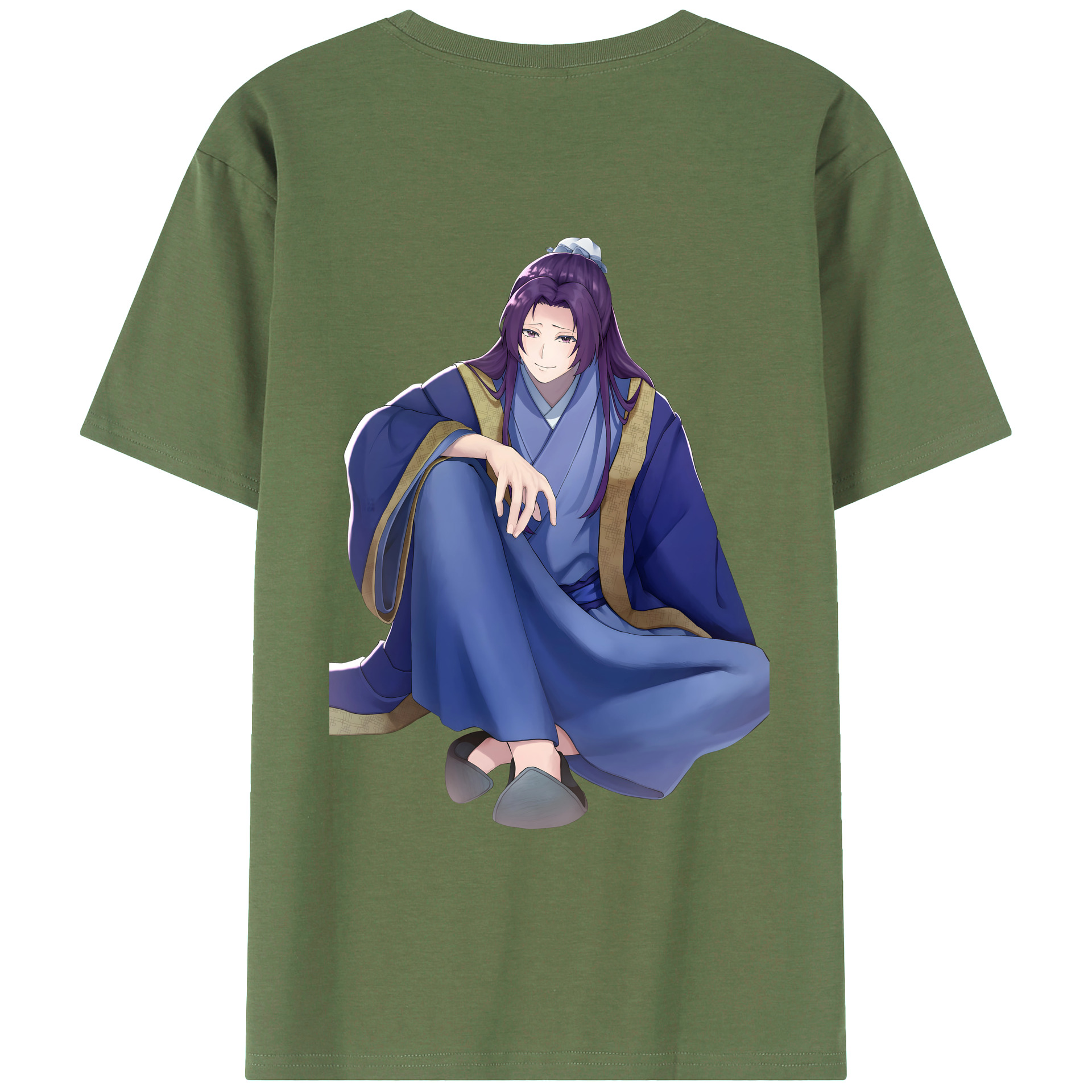 （画像用） 薬屋のひとりごと The Apothecary Diaries 綿100％ メンズ半袖Tシャツ（バックプリント） 通気性